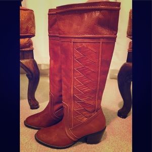 Leather Fossil Boots